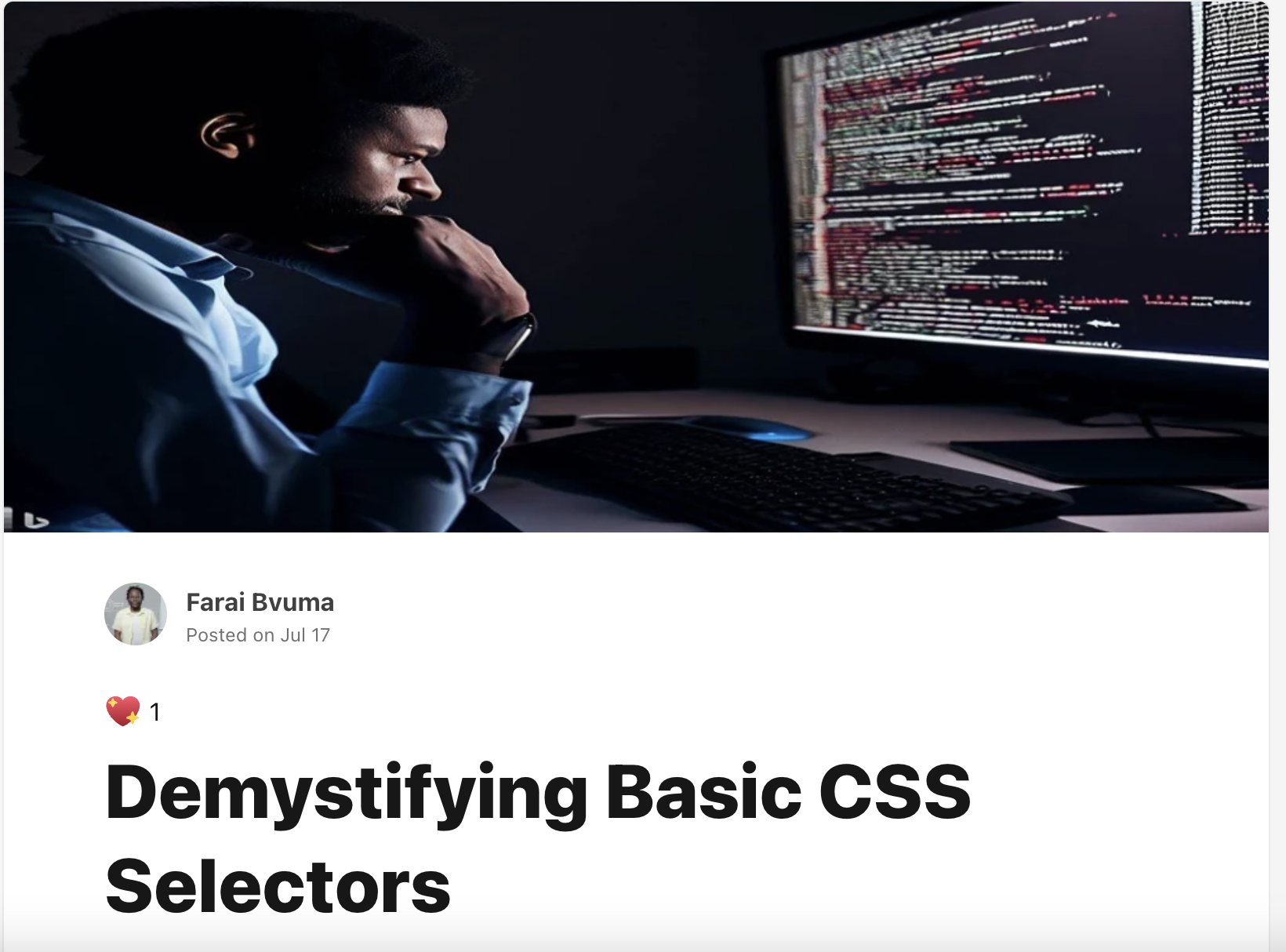 Demystifying Basic CSS Selectors