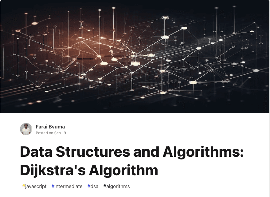 Data Structures and Algorithms: Dijkstra's Algorithm