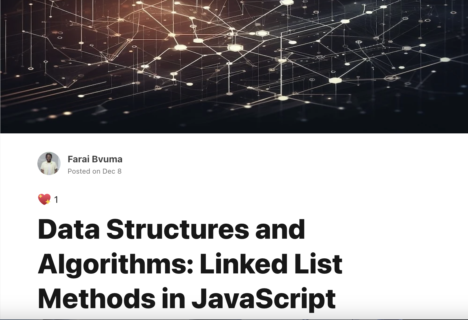Data Structures and Algorithms: Linked List Methods in JavaScript