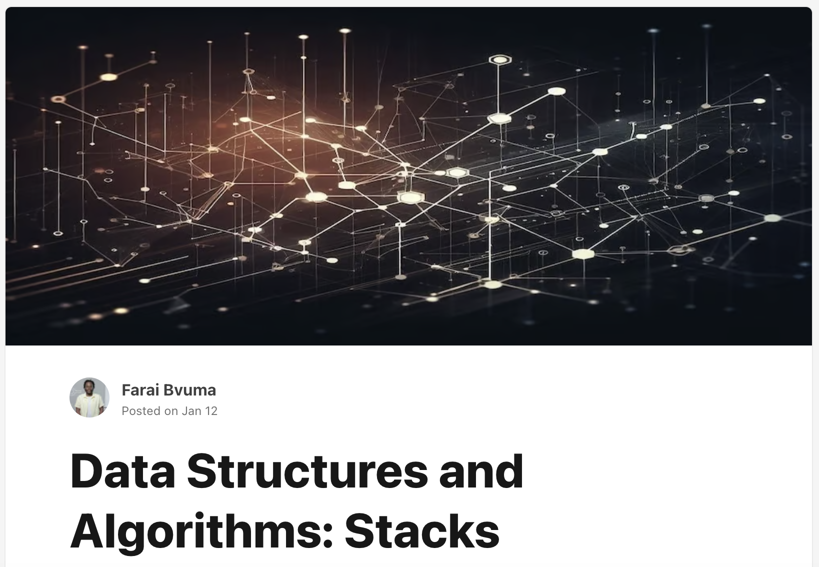 Data Structures and Algorithms: Stacks