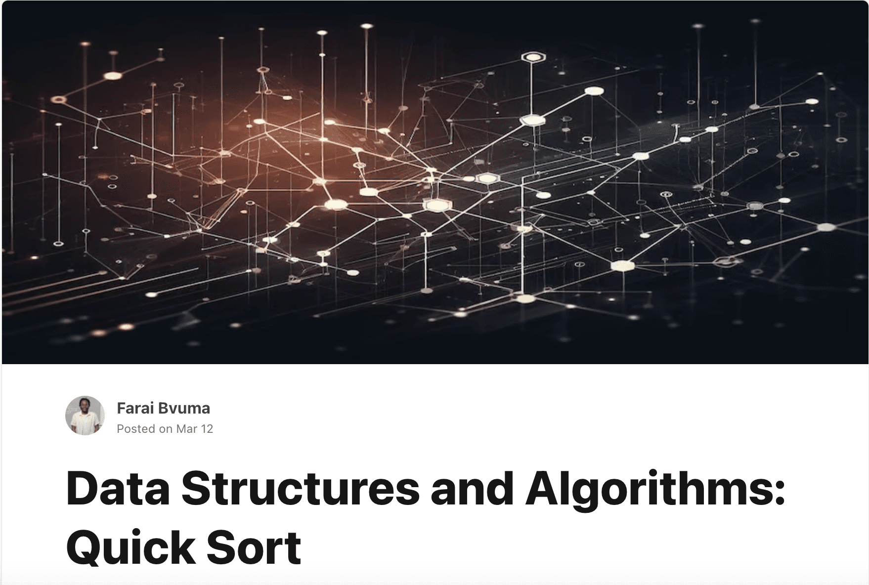 Data Structures and Algorithms: Quick Sort