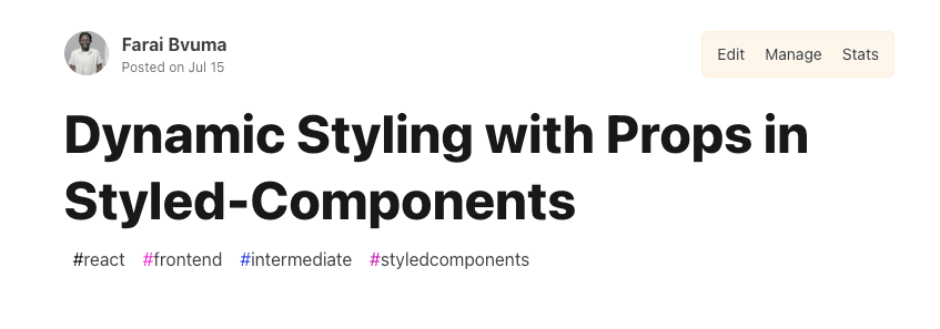 Dynamic Styling with Props in Styled-Components